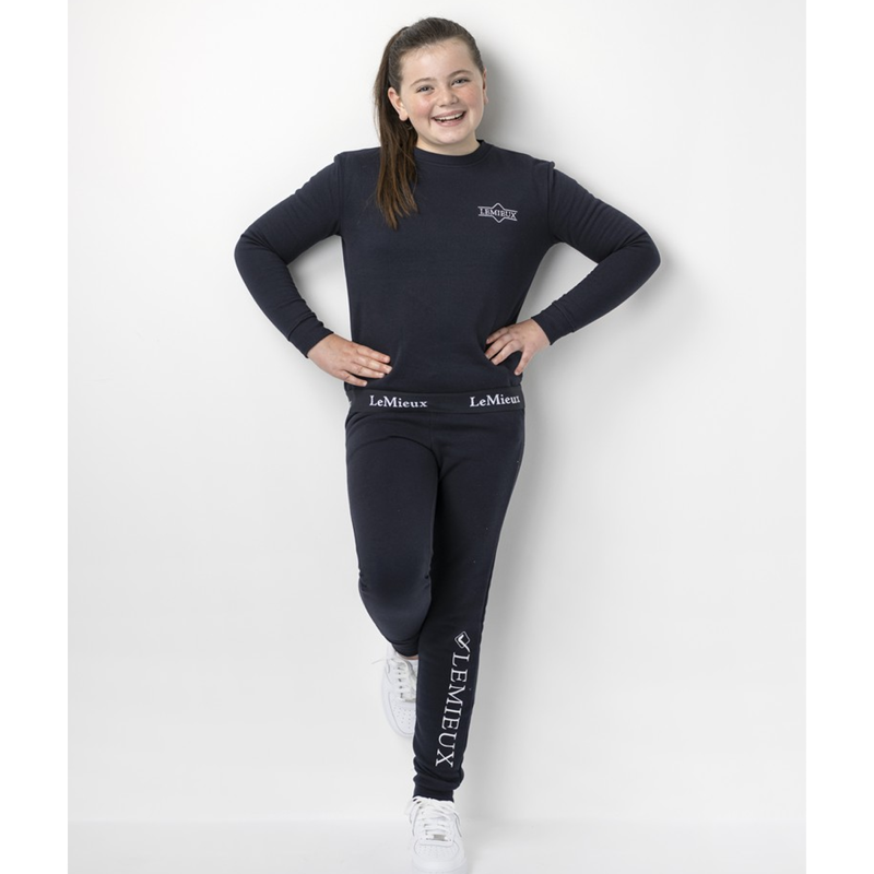 Young Rider Lightweight Long Sleeve Top - Navy-2